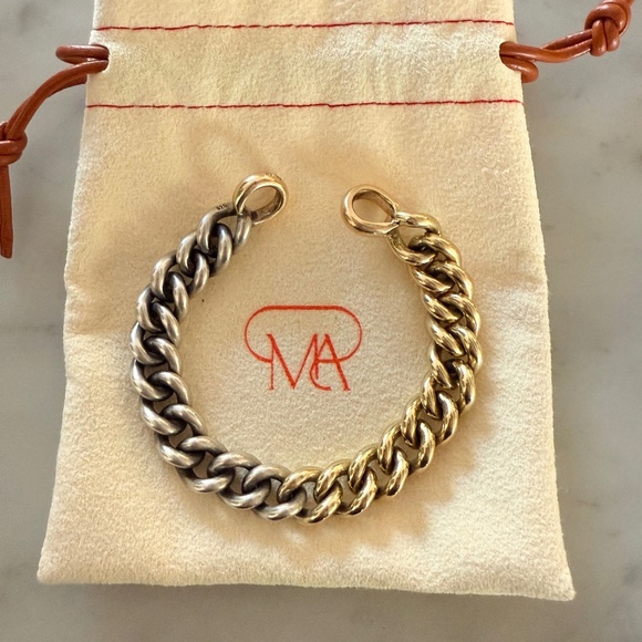 Marla Aaron Jewelry - Marla Aaron MiniMega Curb Half and Half Bracelet
